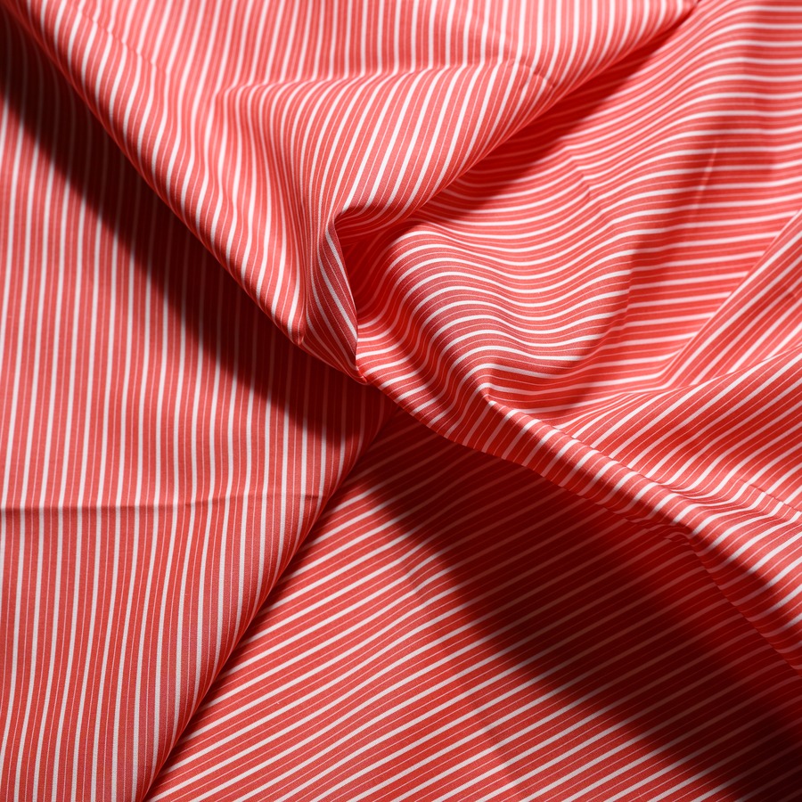 Coral Pinstripe